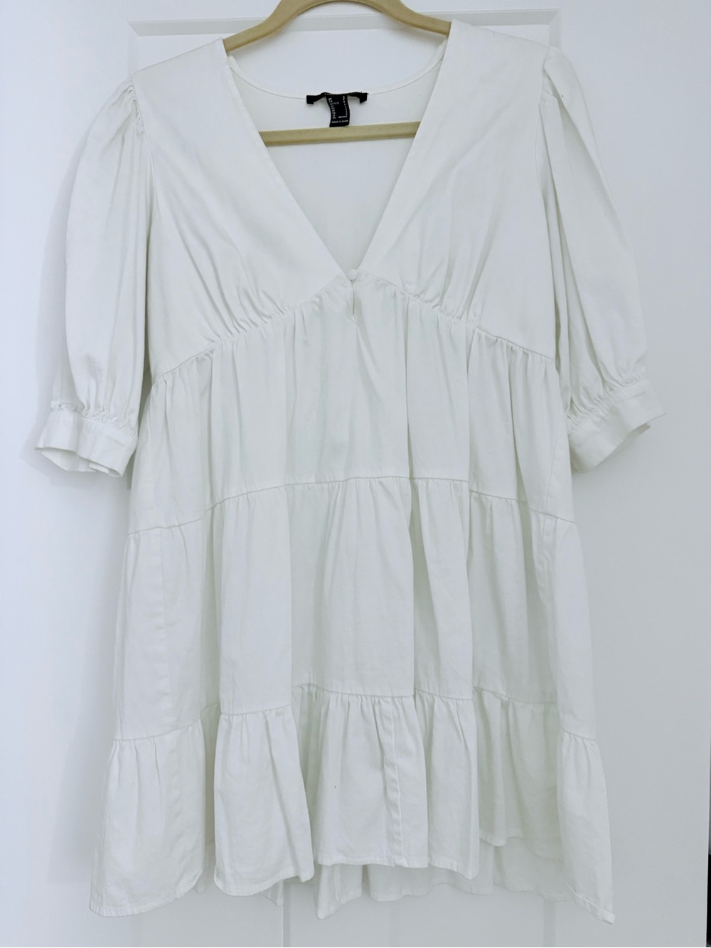 Forever 21 White babydoll dress
